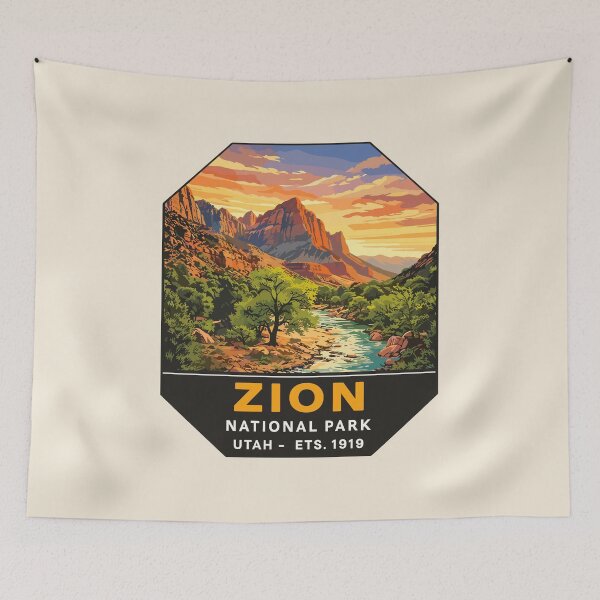 Item preview, Zion National Park Utah Sticker designed and sold by Gideon Emmerich.