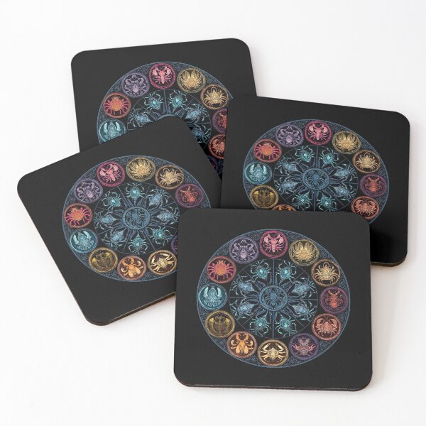 Item preview, Vintage Celestial Symbol Wheel Art – Mythical Creatures, Cosmic Cycle Illustration designed and sold by PluffyPanda.