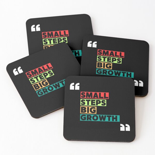 Item preview, Small Steps, Big Growth – Bold Motivational Typography Quote designed and sold by GlowNGrace.