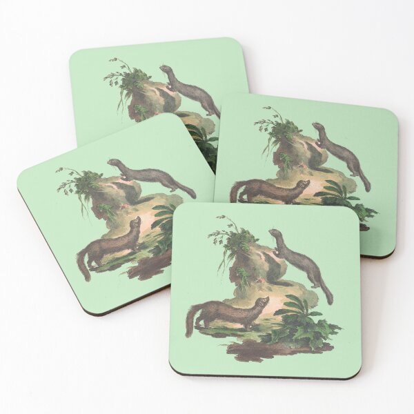 Item preview, vintage weasels designed and sold by okapia concolor.