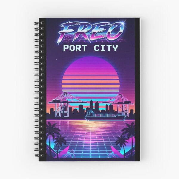 Item preview, Freo Port City - Fremantle 80s Synthwave Neon Art designed and sold by Digital Dreams Arts.