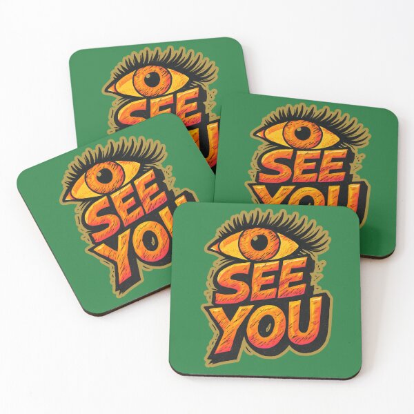 Item preview, I See You – Fiery Eye Pun Graphic designed and sold by KnockoutCustomPrint.