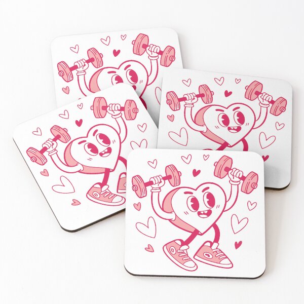 Item preview, Strong Heart Gym Love – Cute Fitness Valentine designed and sold by BKB APPARELS.
