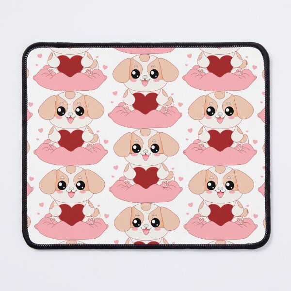 Item preview, Valentine Mallow fudge puppy designed and sold by Sonia Jones Art.