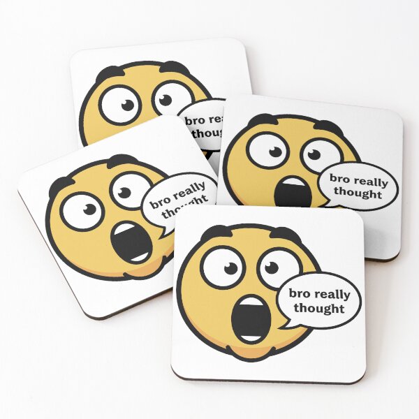 Item preview, Bro Really Thought Funny Shocked Emoji Meme designed and sold by lowbatterydept.