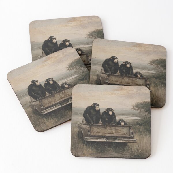 Item preview, Monkeys on abandoned Truck  designed and sold by lautir.