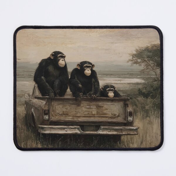 Item preview, Monkeys on abandoned Truck  designed and sold by lautir.