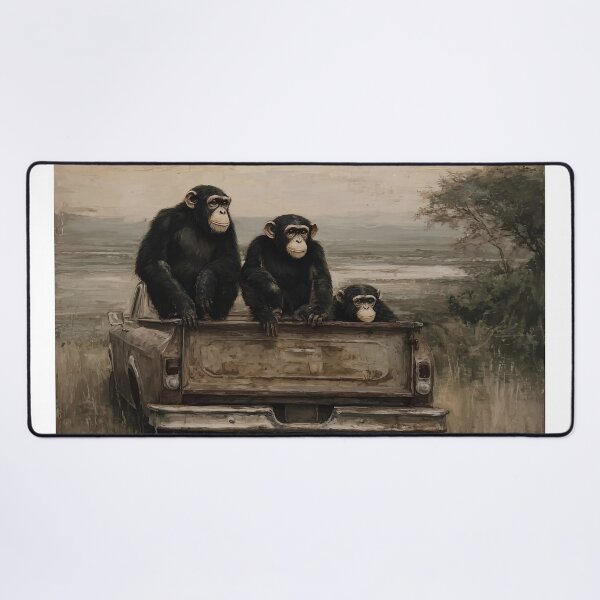 Item preview, Monkeys on abandoned Truck  designed and sold by lautir.