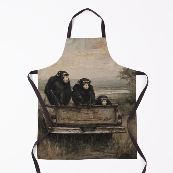 Item preview, Monkeys on abandoned Truck  designed and sold by lautir.