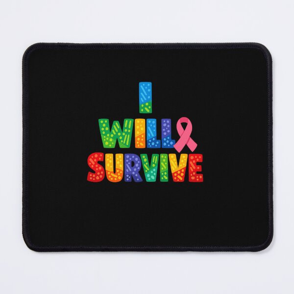 Item preview, I Will Survive – Colorful Breast Cancer Awareness Inspirational T-Shirt designed and sold by DailyDrivesct.