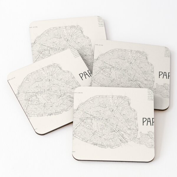 Item preview, Paris City Map Poster – Minimalist Wall Art of Paris, France designed and sold by Jeeklsdotcom.