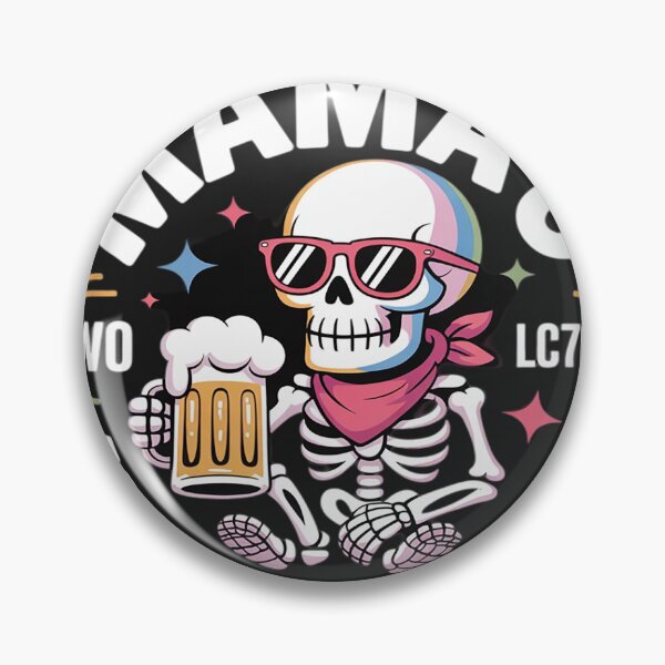 Item preview, Mama's Boobery Brewing Co Tie Dye Funny Skeleton designed and sold by Dolostope.