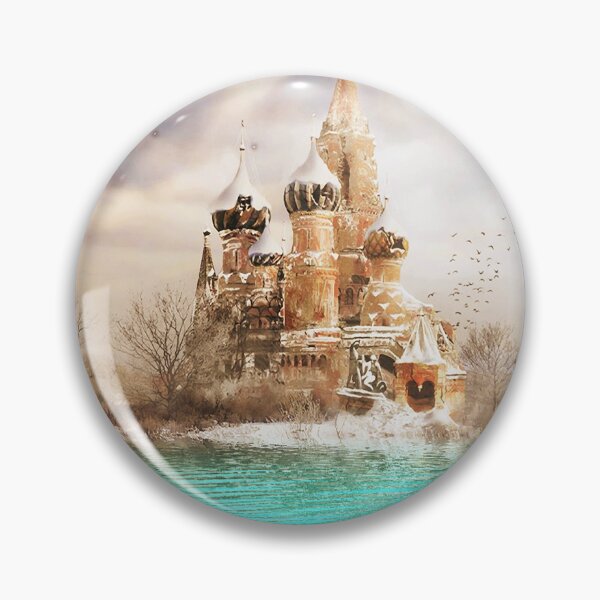 Item preview, Surreal Russian Dream: Dreamlike Moscow under the Moon and Magical Hot Air Balloons designed and sold by Design4AllThings.