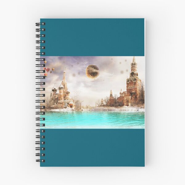 Item preview, Surreal Russian Dream: Dreamlike Moscow under the Moon and Magical Hot Air Balloons designed and sold by Design4AllThings.