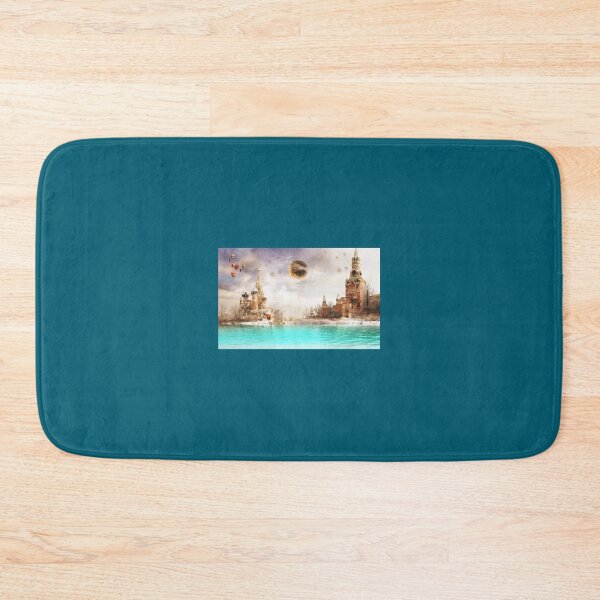 Item preview, Surreal Russian Dream: Dreamlike Moscow under the Moon and Magical Hot Air Balloons designed and sold by Design4AllThings.