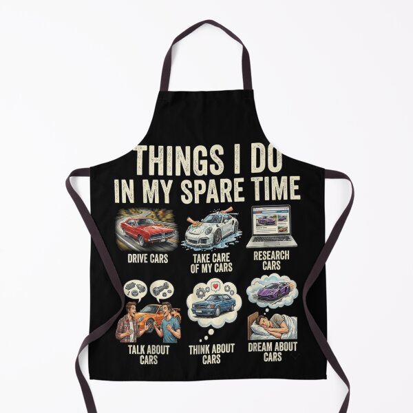 Item preview, Things I Do In My Spare Time Funny Car Lover Design designed and sold by Suzu Comena.