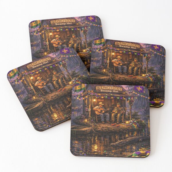 Item preview, Line & Legacy Swamp Hut Mardi Gras – Cajun Gator Bayou Festival Art designed and sold by lineandlegacy.