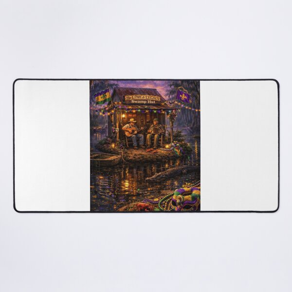 Item preview, Line & Legacy Swamp Hut Mardi Gras – Cajun Gator Bayou Festival Art designed and sold by lineandlegacy.
