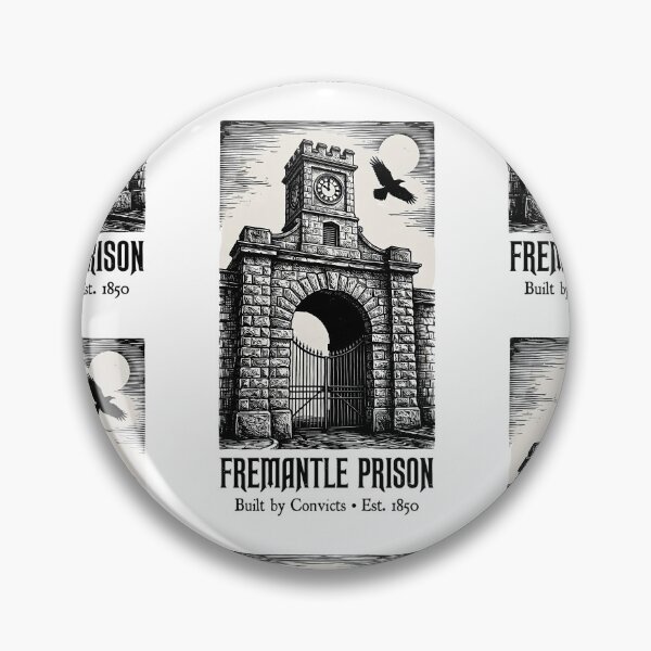 Item preview, Fremantle Prison Gatehouse - Historic Convict Linocut Art designed and sold by Digital Dreams Arts.