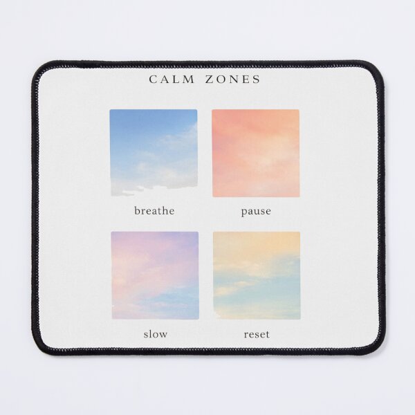 Item preview, Calm Zones T-Shirt – Breathe Pause Slow Reset Minimal Aesthetic Tee designed and sold by KDesignCrafts.