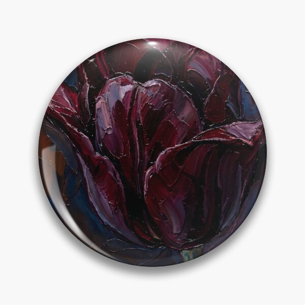 Item preview, Dark Majesty Tulip - Luxury Burgundy Impasto Art An Elegant & Dramatic Gift for Art Collectors and Dark Floral Lovers designed and sold by LoliDesignShop.