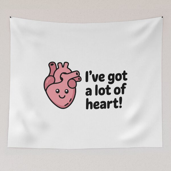 Item preview, I've Got A Lot Of Heart! Cute Heart Puns designed and sold by PMCreative.