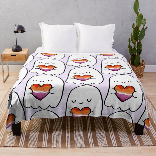 Item preview, Lesbian Pride Ghost Valentine – Cute Queer Love designed and sold by Cannaxes Studio.