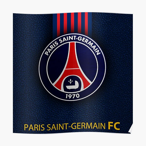 Poster Psg Logo Redbubble