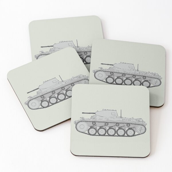 Item preview, German Panzer II light tank in color side view designed and sold by FAawRay.