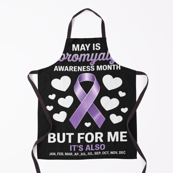 Item preview, May Is Fibromyalgia Awareness Warrior Purple Ribbon designed and sold by Dolostope.
