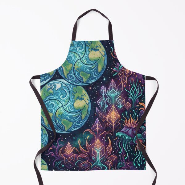 Item preview, Bio-Digital Earth & Crystal Flora Pattern designed and sold by petertogetherz.