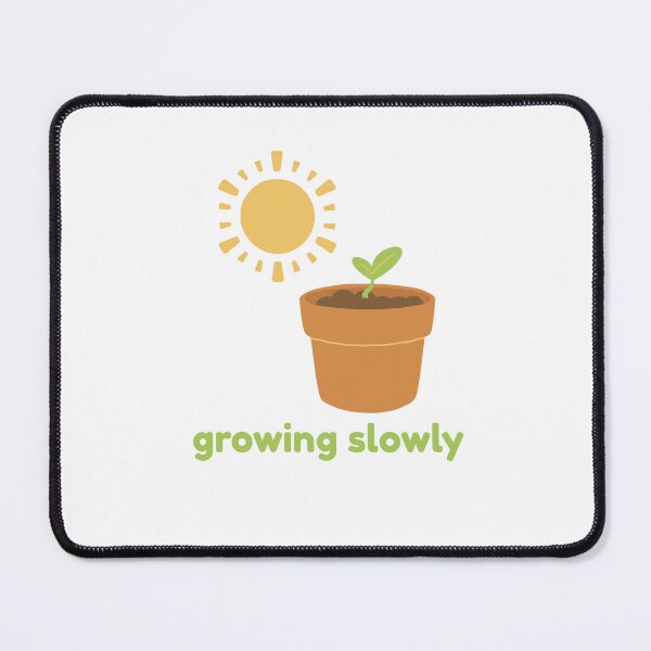 Item preview, Growing Slowly – Cute Plant Growth Illustration | Slow Living Art designed and sold by VelineArt.