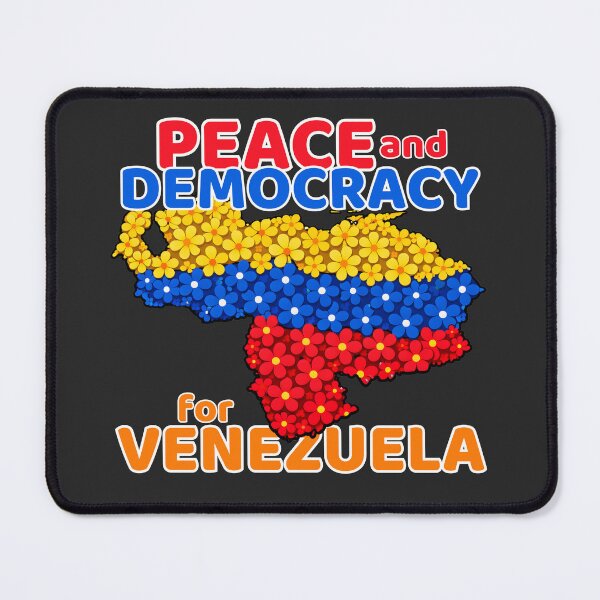 Item preview, Peace and democracy for Venezuela, flower venezuelan map designed and sold by coloursforkids.