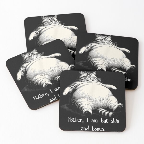 Item preview, Fat Cat Illustration Dark Humor Quote Mother I Am But designed and sold by WilliaMaler.