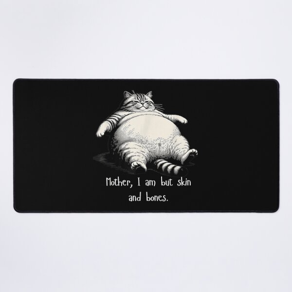 Item preview, Fat Cat Illustration Dark Humor Quote Mother I Am But designed and sold by WilliaMaler.