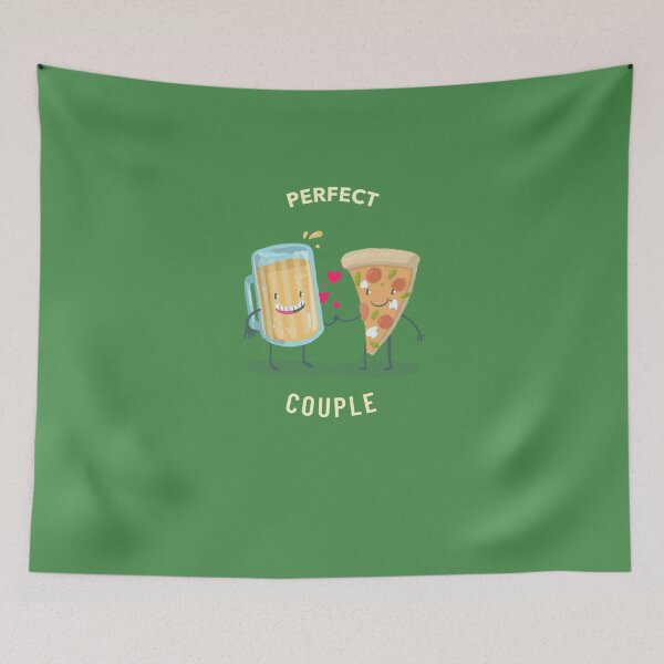 Item preview, PERFECT COUPLE - BEER & PIZZA designed and sold by JusTiceT-shirts.