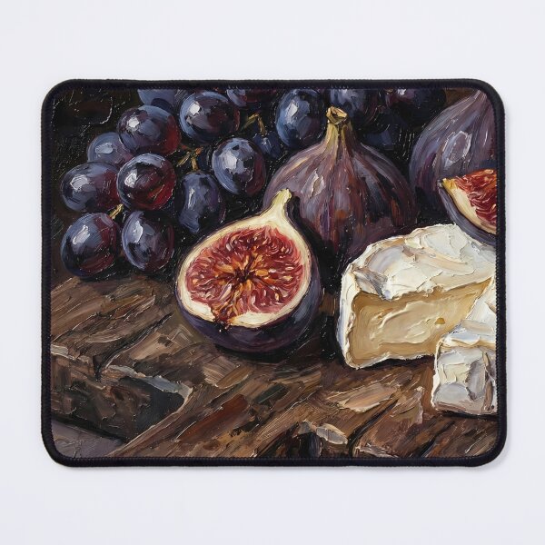 Item preview, The Midnight Banquet - Dark Moody Still Life Impasto Art A Sophisticated & Classy Gift for Wine Lovers, Foodies, and Art Collectors designed and sold by LoliDesignShop.