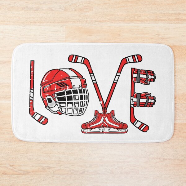 Item preview, Hockey Love Illustration Sports Gear Typography Valentine Style Design designed and sold by Altenpendinton.