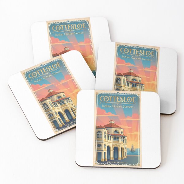 Item preview, Indian Ocean Sunsets - Cottesloe Tea House Illustration designed and sold by Digital Dreams Arts.