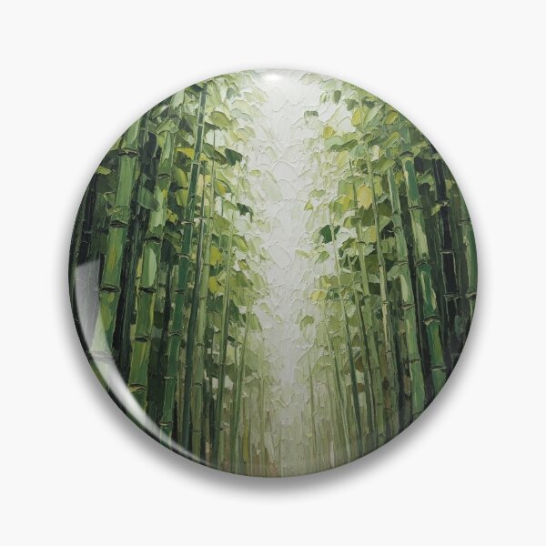 Item preview, Impasto-Style Digital Art: Japanese Bamboo Forest Impasto designed and sold by EEpression.