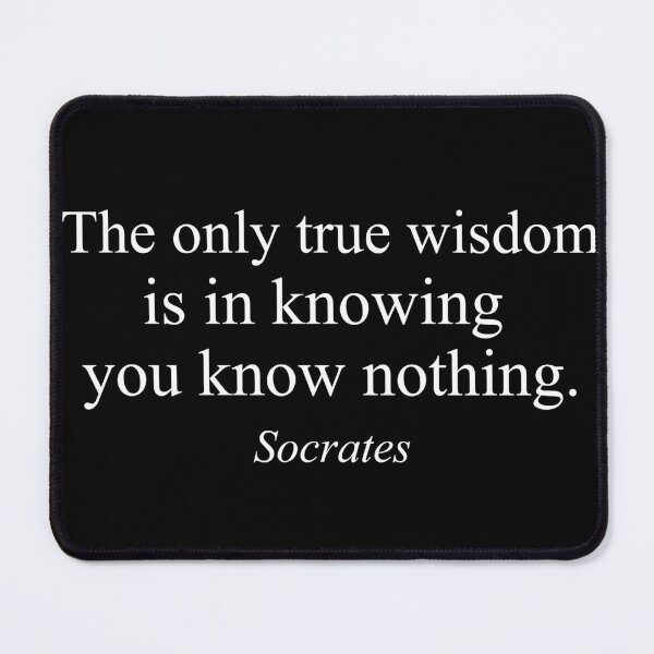 Item preview, The Only True Wisdom Socrates Quote - Spiritual Philosophy Design designed and sold by inksider.