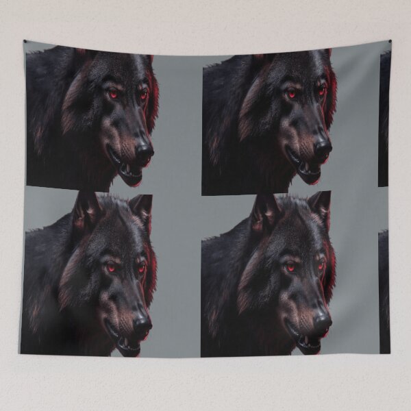 Item preview, Dark Wolf Face Graphic Tee designed and sold by NovaDigitalArt45.