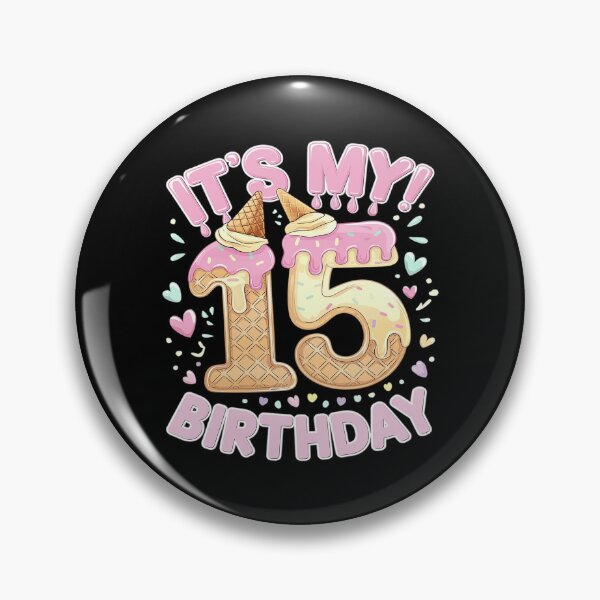 Item preview, Birthday, Girl 15 years, Ice Cream, It's my 15th Birthday  designed and sold by MarkLeedsArt.