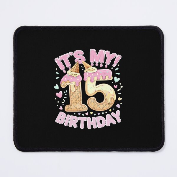 Item preview, Birthday, Girl 15 years, Ice Cream, It's my 15th Birthday designed and sold by MarkLeedsArt.