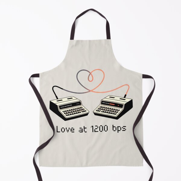 Item preview, Love at 1200 bps Retro Modem Dial-Up Connection Art designed and sold by SplashTastic.