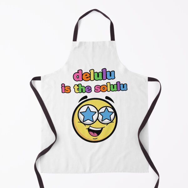 Item preview, Delulu Is The Solulu Funny Star Eyed Emoji Meme designed and sold by lowbatterydept.