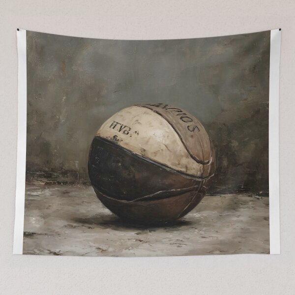 Item preview, Vintage Basketball in a Rustic Setting designed and sold by lautir.