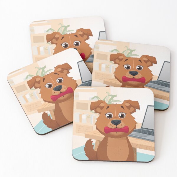 Item preview, Home Office Distraction, Dog Edition designed and sold by InkoraStudios.