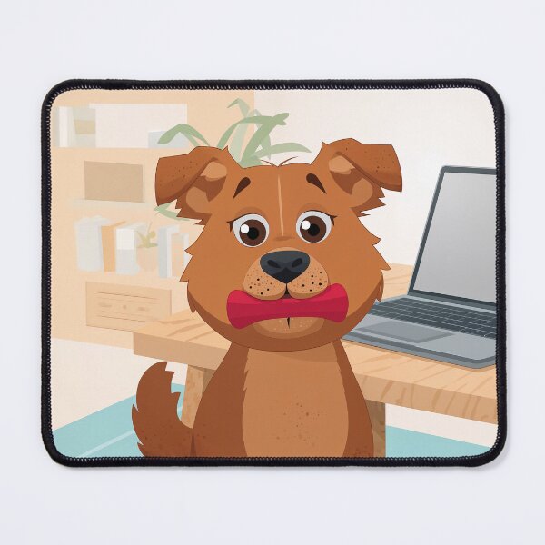 Item preview, Home Office Distraction, Dog Edition designed and sold by InkoraStudios.