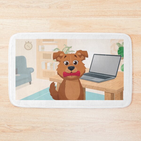 Item preview, Home Office Distraction, Dog Edition designed and sold by InkoraStudios.